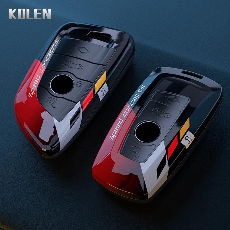 ABS-Kohlefaser-Autoschlüsselgehäuse-Abdeckungsschale für BMW 1 3 5 7 Serie X1 X3 X4 X5 X6 G20 G30 F15 F16 G01 G02 G05 F10 F20 F30 G07 F34