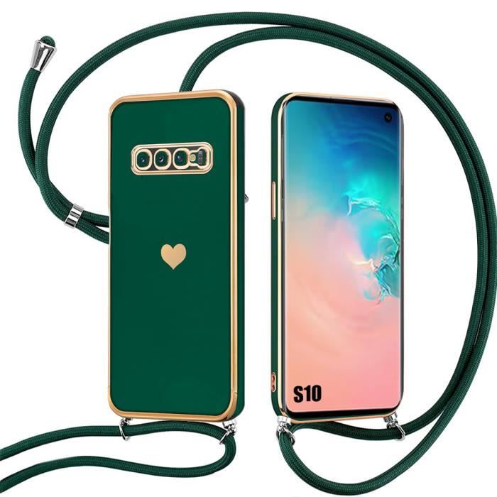 Coque Souple - Samsung - Galaxy S10 - Vert Nuit - Antichoc - Anti-Rayures