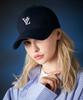 Bajal [Unisex] 3D Monogram Logo Oversized Ball Cap Navy