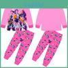 Childrens Cartoon Pajama Set With Cartoon Kpop Demon Hunters Print Design For Summer Comfort