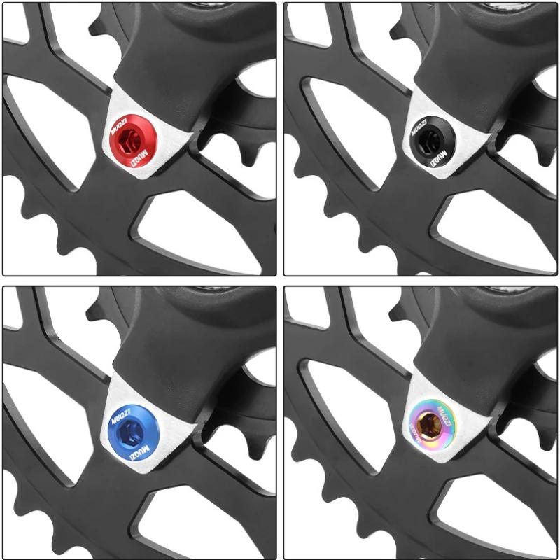 5pcs Double Single Bicycle Chainring Bolts Aluminum Alloy 6.5mm 8.5mm Chainwheel Screw Road MTB Bike Crank Bolts Crankset Nut