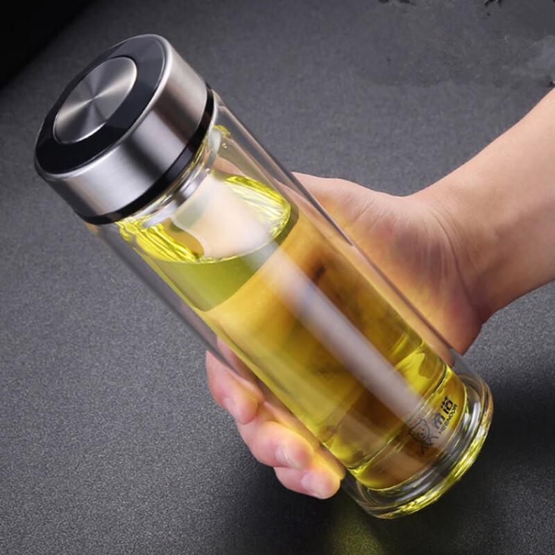 Xinuo Double-Layer Heat-Resistant Glass Tea & Water Cup