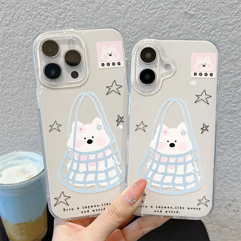 Painted Phone Case for iPhone 12 13 15 16 iPhone 16 12 13 14 15 Pro  14 15 16 Pro Max Coverage Shockproof Anti-Fingerprint Fresh Style Protective Case