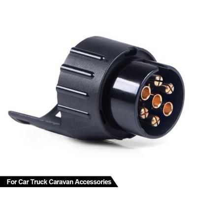 Adaptateur de prise 7 broches à 13 broches, connecteur de remorque 12V, barre de remorquage, fiches étanches, adaptateur de prise, voiture, camion, caravane