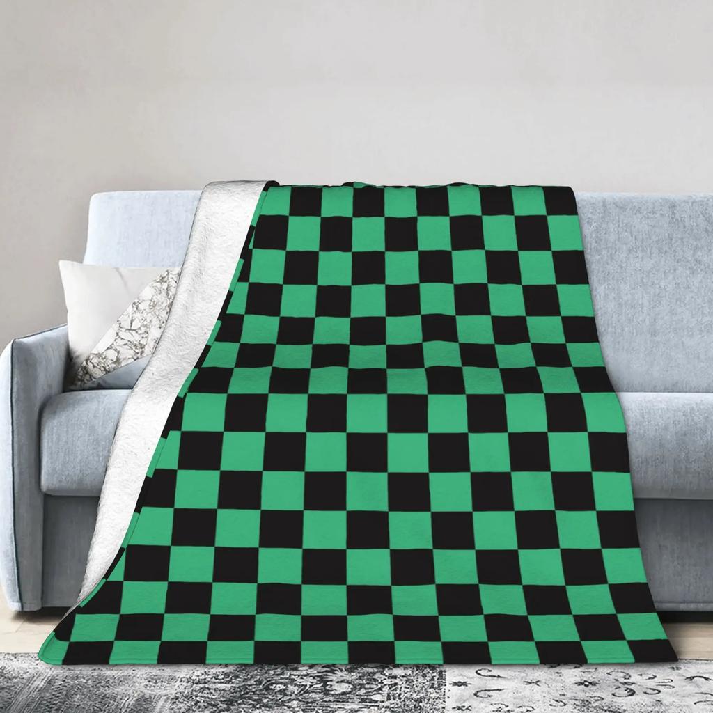 Demon Slayer Anime Flannel Throw Blanket xcm for Home Bedspread