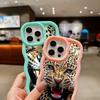 Husa moale Macaron Big Wave pentru iPhone 11 12 13 14 15 Pro Max Samsung A13 A23 A14 A24 A55 Husa Xiaomi Redmi Note 13 12 A51 Tiger Leopard Model