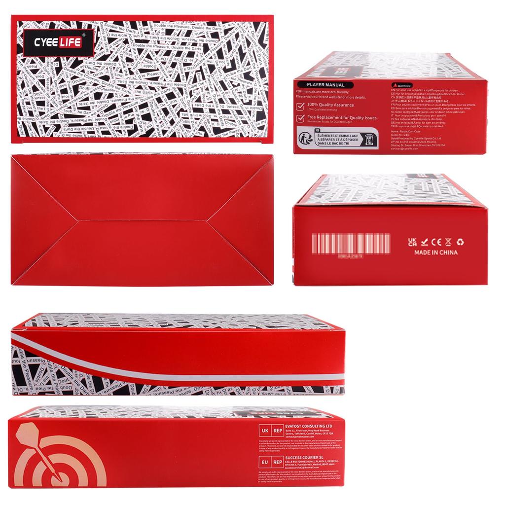 CyeeLife darts tips plastic 2 BA line 500pcs