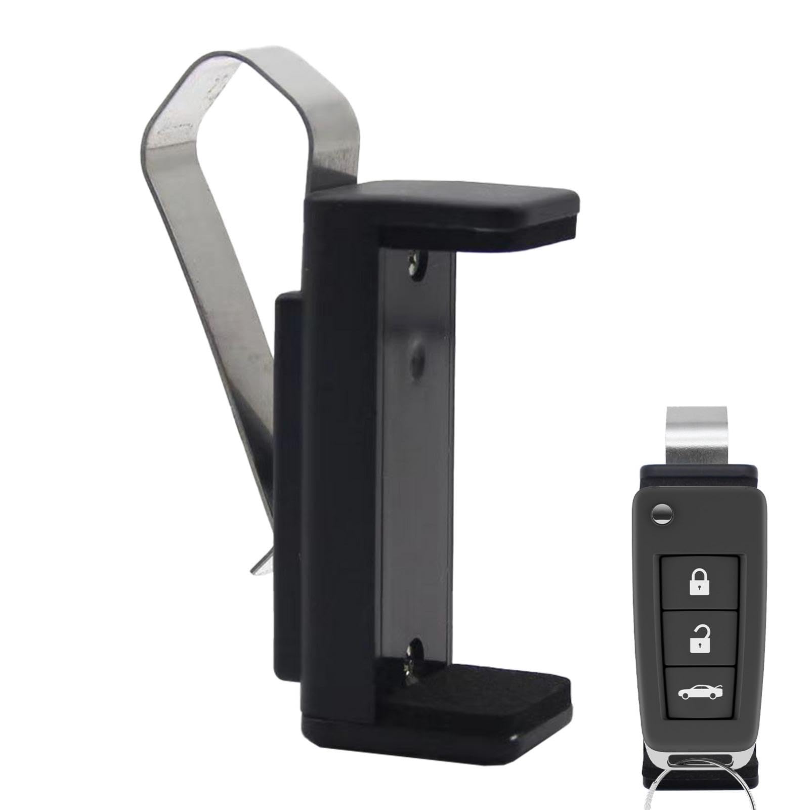 

Vehicle Remote Control Clip - Gate Opener Holder | Car Sun Visor Remote Mount Please refer to the description чорний