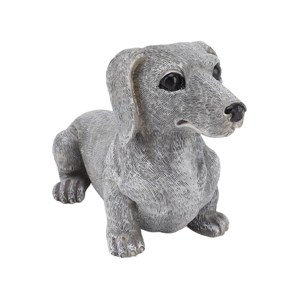 Synthetic Resin Dog Shaped Desktop Ornament Outdoor Yard Animal Statue  Courtyard Holiday Layout