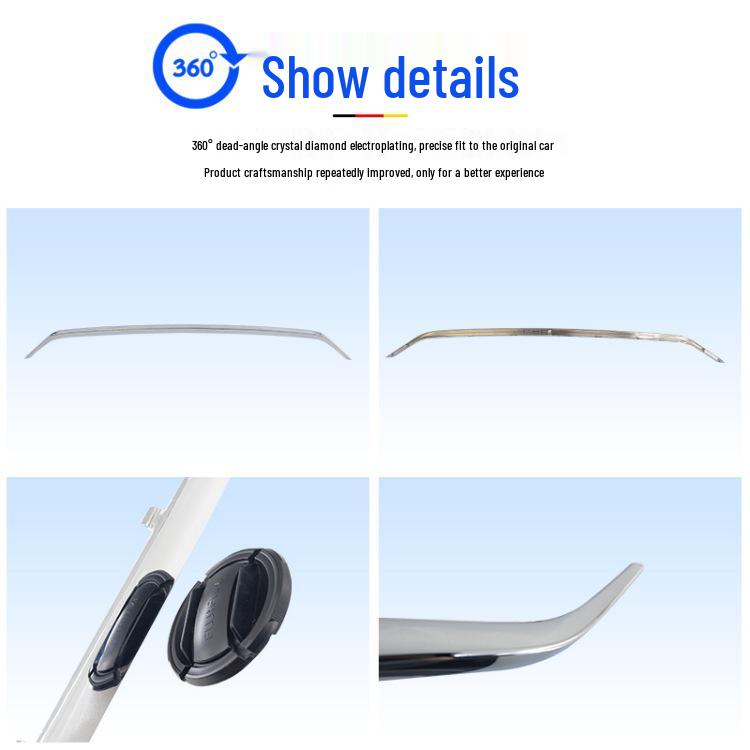 Front & Rear Bumper Chrome Trim for Mercedes-Benz: E180, E200, E260, 300L