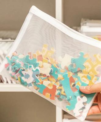 Puzzle Storage Bag, Toy, Children's Granule, Building Block Card, Home Zipper Storage Bag A5