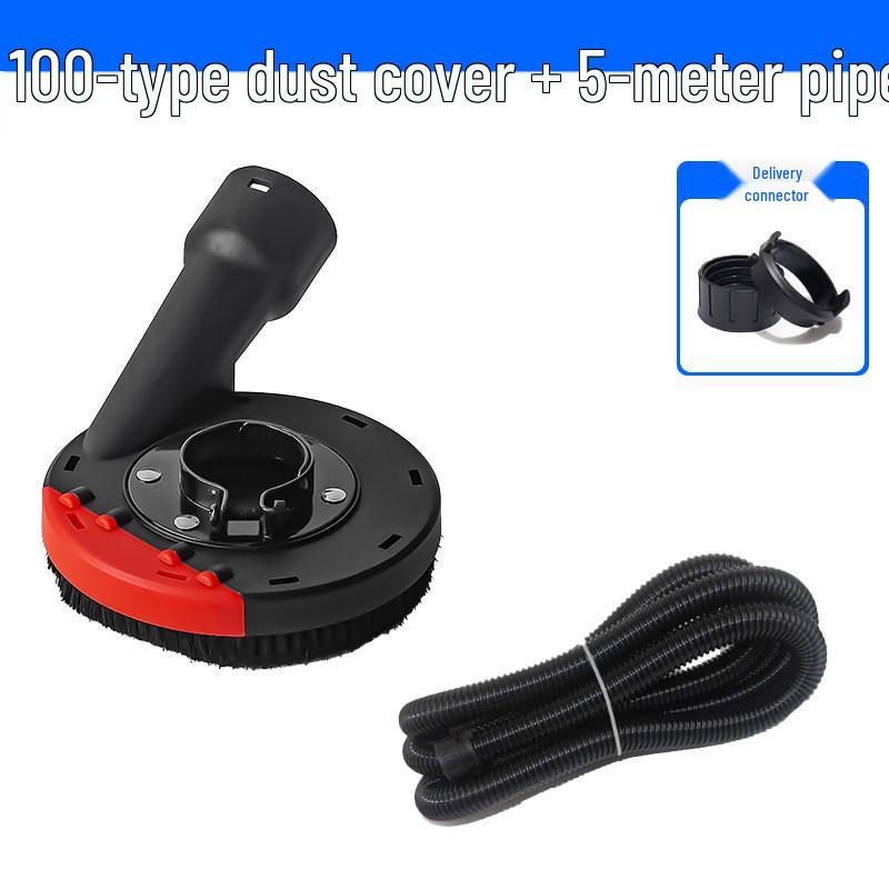 Dustproof Cover for Angle Grinder - Protective Polishing Vacuum Cover for Stone Concrete, Fits 100/125 Type Hand Grinders.