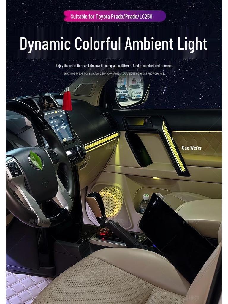 Toyota Prado Dynamic Interior Atmosphere Lights for Modification