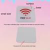 WIFI Free Wi-Fi Sign Plaque Signage Signs Plate Sticker Public Place Acrylic Wall Stickers for Hotel Restaurant Public Shoppe