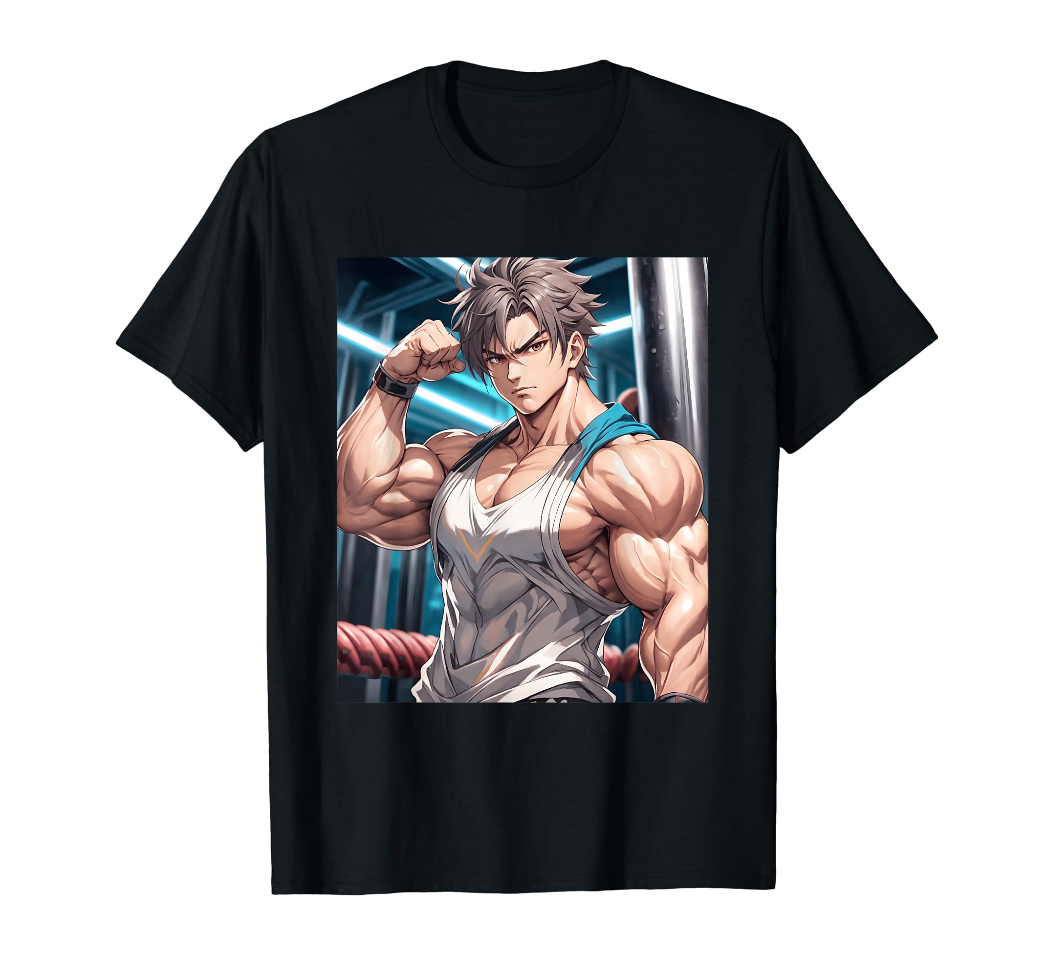 

Motivation Print Anime, Gym, Workout, Manga, Japanese, T-Shirt чорний