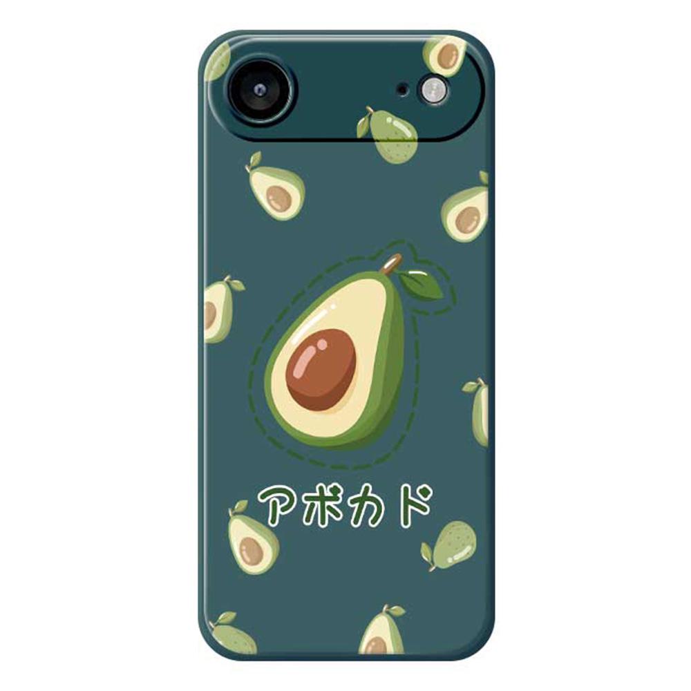 For iPhone 17 Air Case Avocados Pattern Printing Straight Edge TPU Phone Back Cover