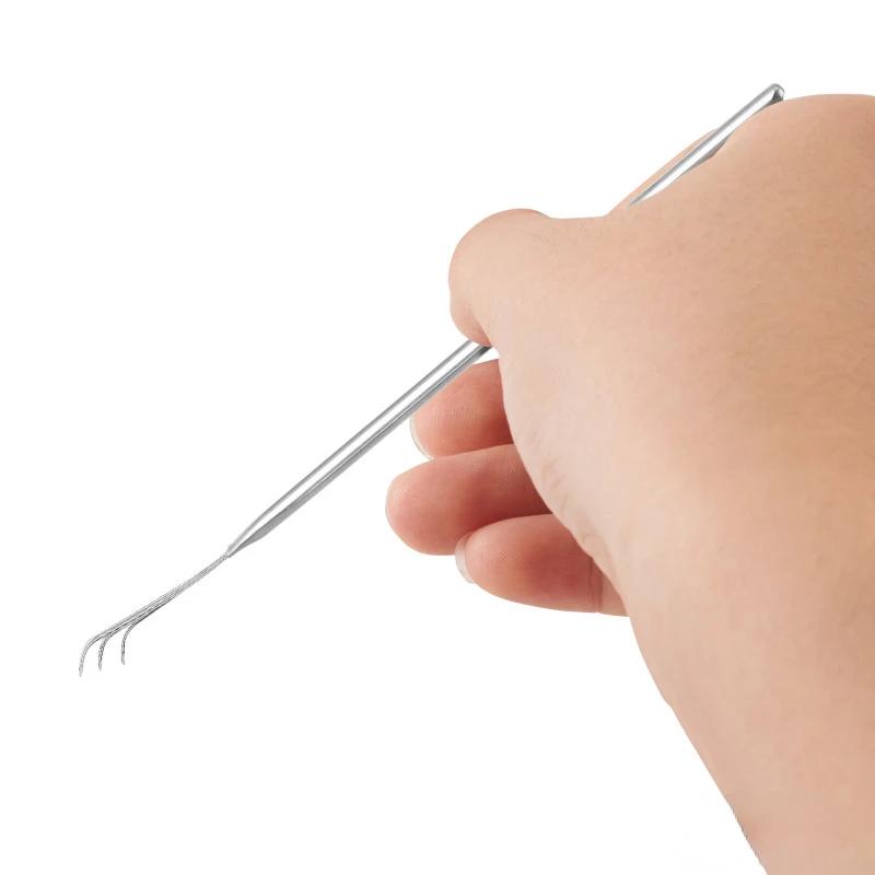 1Pc Ear Wax Cleaning Tools Remover Curette Cleaner Health Care Tools  Stainless Steel Silver Earpick Wax Ear Pick Handle Design