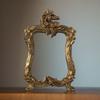 European Angel Palace Retro Mirror French Makeup Mirror Light Luxury Decorative Wall Mounted Makeup Mirror