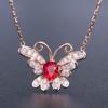 BELLA BOX Classic Pendant Necklaces With Butterfly For Women Charm Wedding Engagement Fine Jewelry