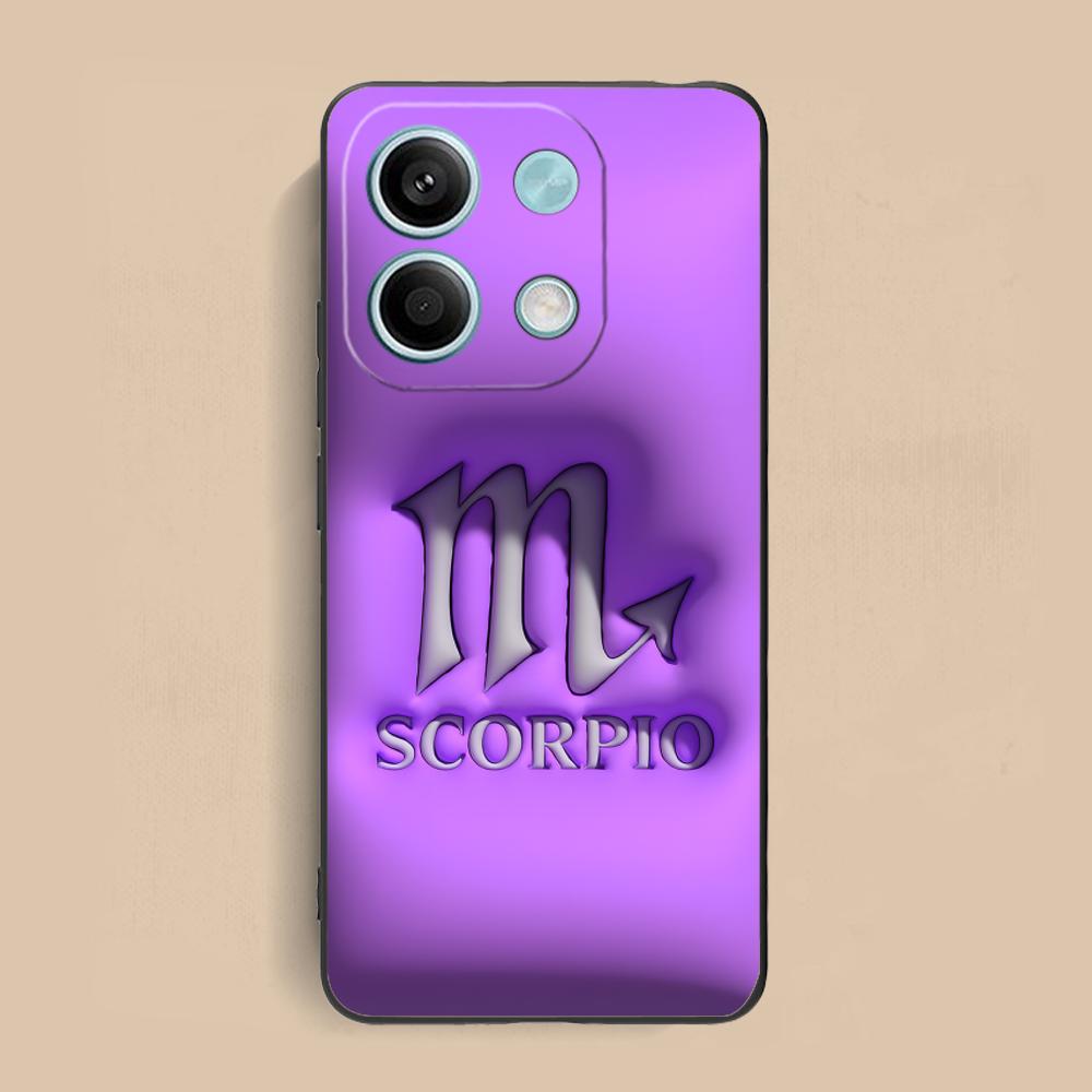 

Zodiac Sign Scorpio Phone Case for Xiaomi Redmi 15 14 13 12 A5 3 2 1 C Plus 4G 5G Soft TPU Shockproof Cover Redmi A1+