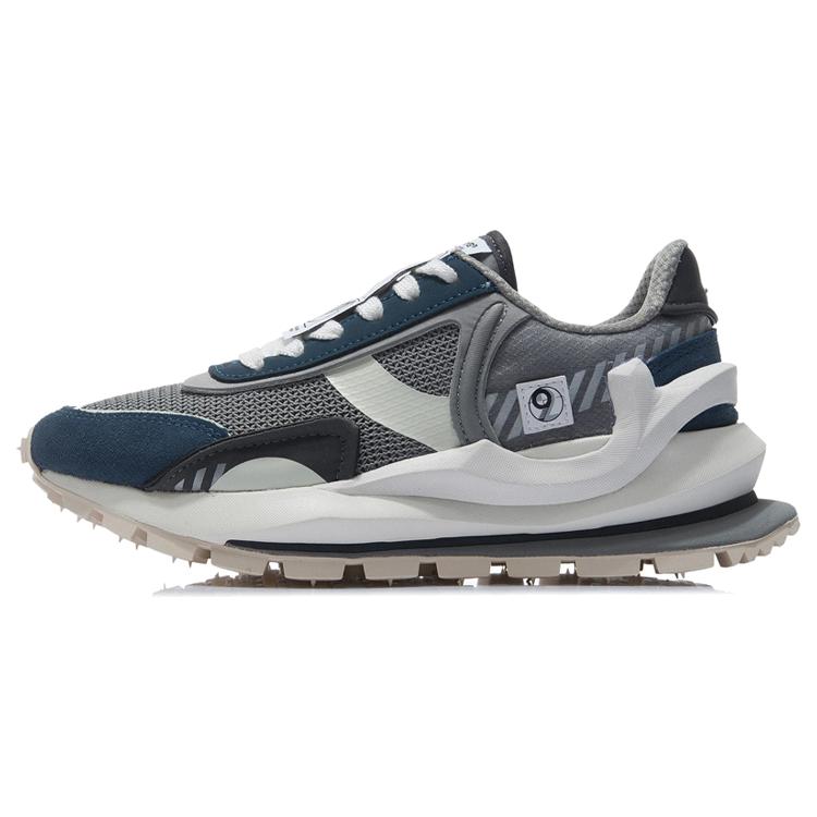 

Новые кроссовки для бега LiNing Fangyuan Eternal Женские Низкие Серый акулы/Кожано-серый Синий/Дымчато-серый AGCR058-10 37