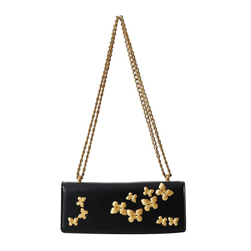 

Internet celebrity small bag 2025 new Korean version fashion butterfly stitching foreign ins women s one-shoulder crossbody small square bag чёрный