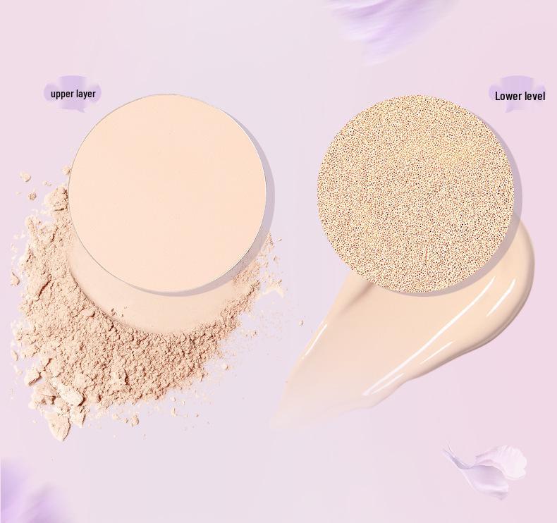 NOVO 2-in-1 Double Layer Cushion Foundation: Non-Cakey, Dark Circle Coverage, Even Skin Tone, Oil Control.