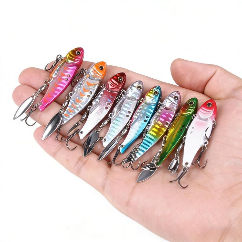 Blood Slot HookVIBRotating Sequin Lure Bait10No.12No.5cm5.5cm12g16gFreshwater Specialized Bass Lure