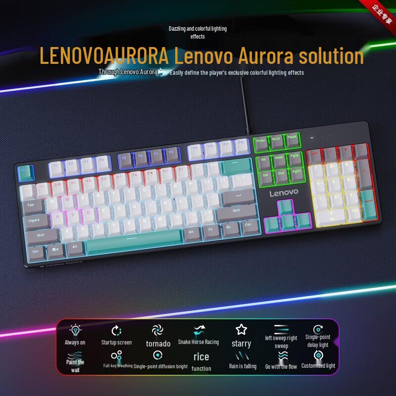 Lenovo GK10 104-Key Hot-Swappable Mechanical Gaming Keyboard
