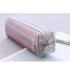 Colorful Light Net Pencil Pounch Zipper Pen Bag for Kids College