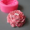 Peony Shape Silicone Fondant Moulds Flower Hand-Making Soap Candle Clay Moulds Cake Baking Decorating Tool Bakewares