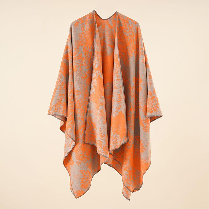 Imitation Cashmere Women Scarf Autumn Winter Floral Warm Femme Wrap Blanket Capa Para Mujer Pashmina Shawls Poncho Echarpe Hiver