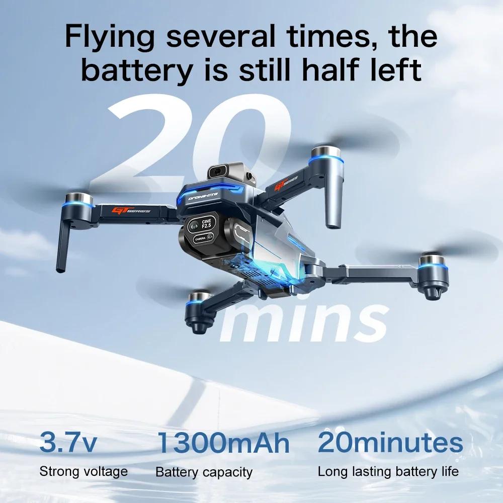 LSRC GT8 FPV Drone Professional 8K HD three Camera 5G Wifi Brushless Motor Aerial Photography Optical Flow RC Quadcopter