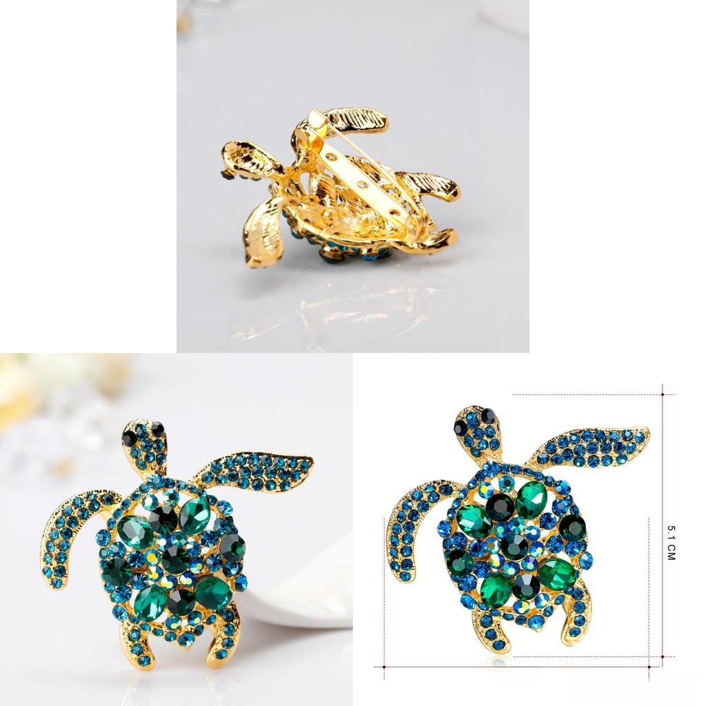 Animal Turtle Brooch Pin With Electroplated Alloy For Fashion Accessories