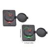 Waterproof USB Car Chargers Double Port QC3 0 & Type C Compatible for Car Boat Truck No Drill Mounting IP65 Protection