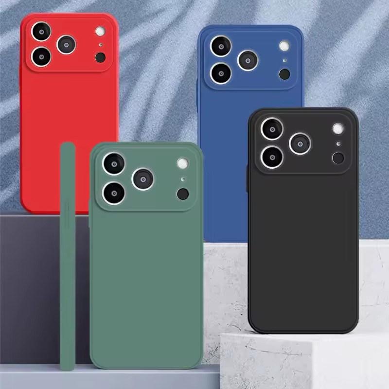 For iPhone 17 Pro Max Case iPhone 17 Pro Max Cover Soft Liquid Silicone Bumper Protective Phone Cases For iPhone 17 Air