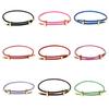 Bracciale in Acciaio Inossidabile per Donna Uomo Fibbia Regolabile Coppia Filo Rosso Corda Intrecciata a Mano Gioiello Unisex