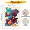 Disney DIY Aladdin Genie Oil Painting Art Painting Kit Home Wall Decor Handmade Gift Art Crafts Painting Set For Living Room Bedroom 130