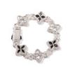 Hip-hop Rap Chain, Unlimited Four-leaf Clover Bracelet, Fashionable Cool Ruffian Handsome Premium 5A Zircon Color Necklace.