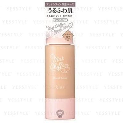 ISEHAN - Kiss Mat Chiffon UV Moist Base SPF 26 PA++ 02 Natural Skin Familiar Beige