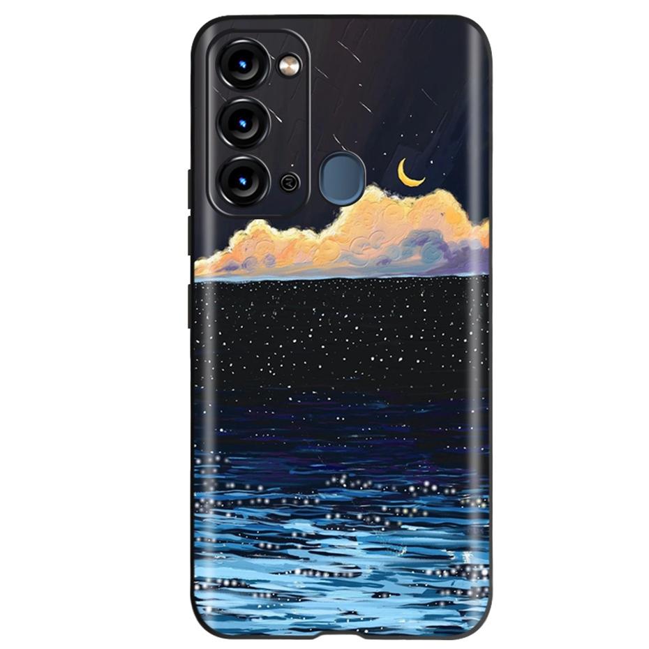 For ITEL Vision 3 Case Fashion Cat Sunflower Phone Cases For Itel S17 S 17 S661W Soft TPU Black Silicone Cover Vision3 Bumper