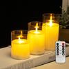 Acrylic Bullet-Shaped Remote-Controlled Flameless Candle Lamp