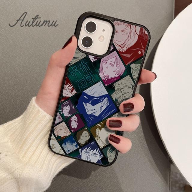 Jujutsu Kaisen Satoru Gojo Handyhülle für iPhone 11 12 13 14 Pro Max mini XR XS SE 2020 6S 7 8 Plus Samsung Galaxy S21 S22 Hülle