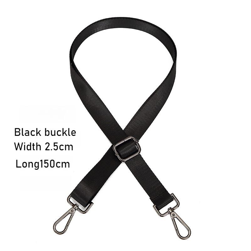 Fashion Black Nylon Shoulder Bag Strap Adjustable Replacement Detachable Belt for Women Men Messenger Bags Handle Handbag Belt