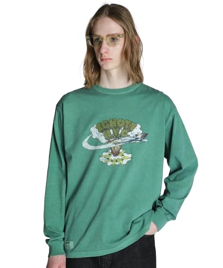 

Schott AIRPLAIN LS T-SHIRT, Men s, Size M (140), Green, 782-4230014