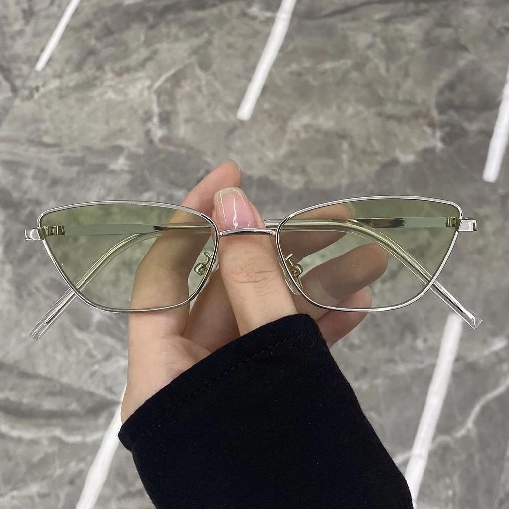 Nowe Trójkątne Okulary Kocie Oko Niszowy Design Punkowe Okulary Przeciwsłoneczne Męskie i Damskie Modne Okulary Wybiegowe Modne Odcienie Uv400