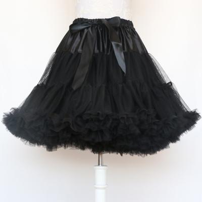 Women Petticoat Lolita Tutu Skirt Underskirt Short Crinoline Cosplay Kawaii Cute