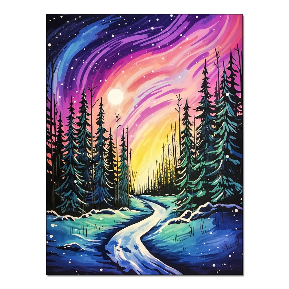Landscape Sunset Diamond Painting Complete Kit DIY Mosaic Embroidery Hobby Handicraft Painting for Home Wall Decoration