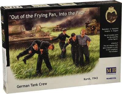Master Box German Tank Crew Departure from the July Set of Plastic MB35036 1/35 - Kursk, Front, 1943, 5, Model,