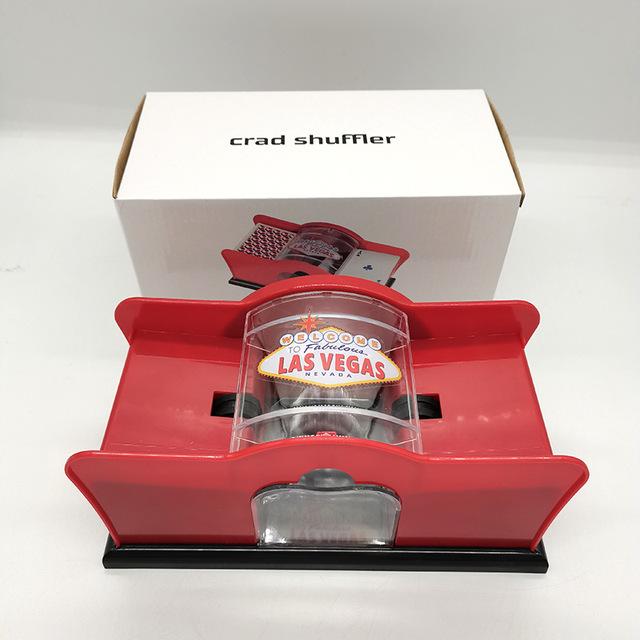 Manual Card Shuffler for Poker Game 2 Decks Playing Card Shuffler Home Portable Handheld Mixer for Board Game Casino Party